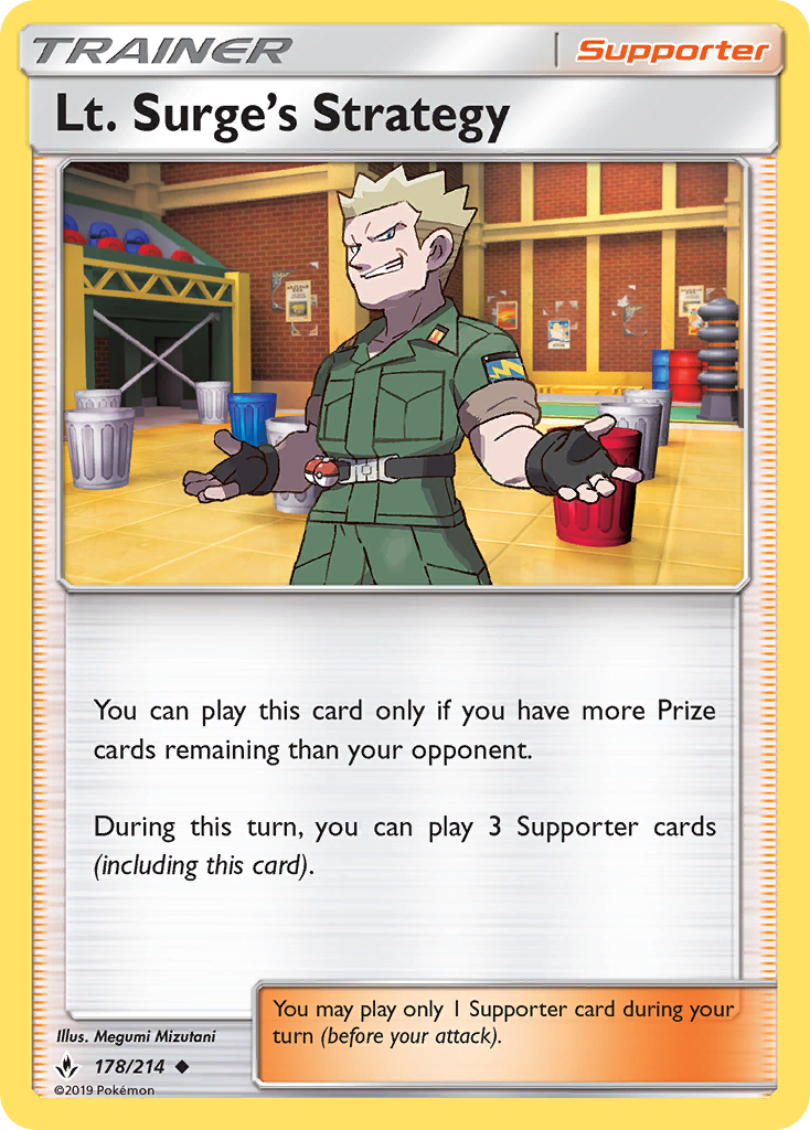 Lt. Surge's Strategy (178/214) [Sun & Moon: Unbroken Bonds] | GnG Games