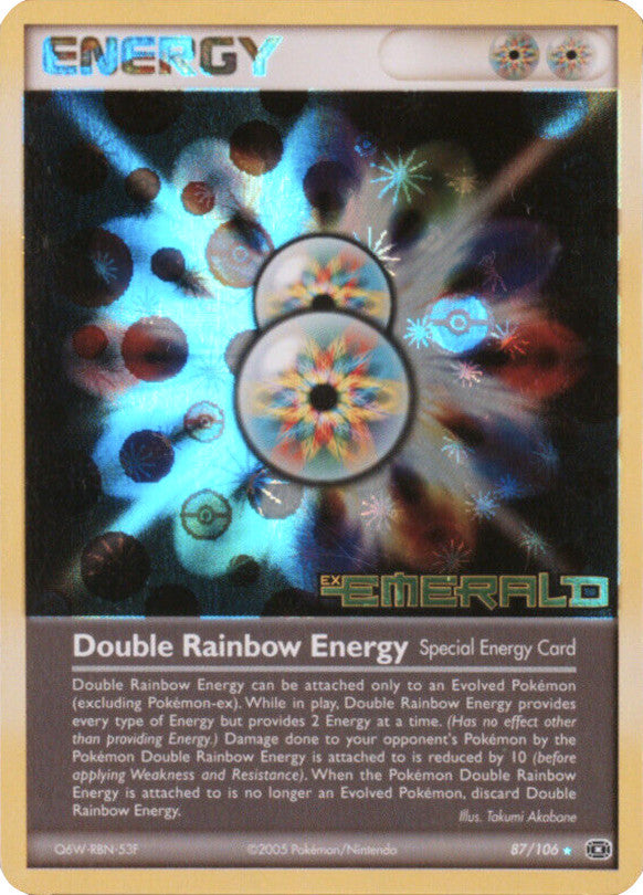 Double Rainbow Energy (87/106) (Stamped) [EX: Emerald] | GnG Games