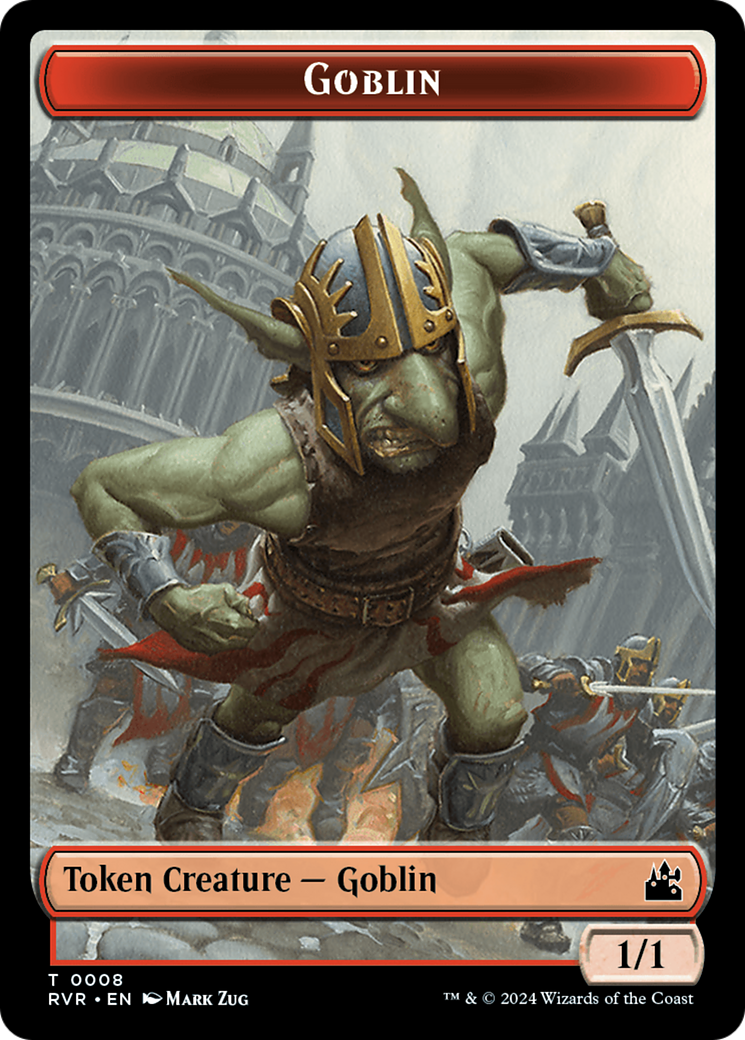 Goblin (0008) // Rhino Double-Sided Token [Ravnica Remastered Tokens] | GnG Games