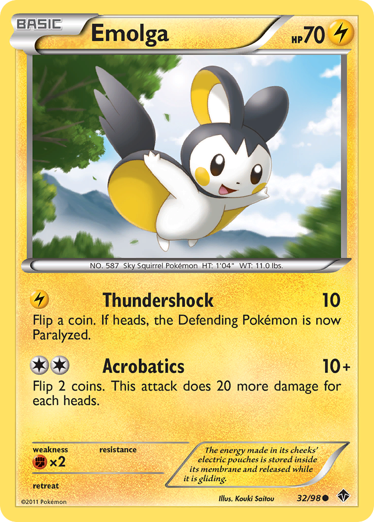 Emolga (32/98) [Black & White: Emerging Powers] | GnG Games