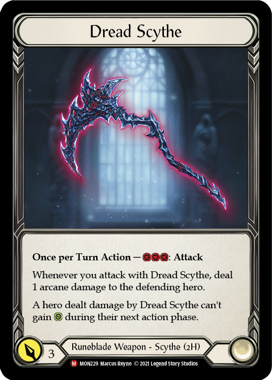 Dread Scythe (Cold Foil) [MON229-CF] 1st Edition Cold Foil | GnG Games