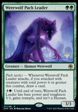 Werewolf Pack Leader (Promo Pack) [Dungeons & Dragons: Adventures in the Forgotten Realms Promos] | GnG Games