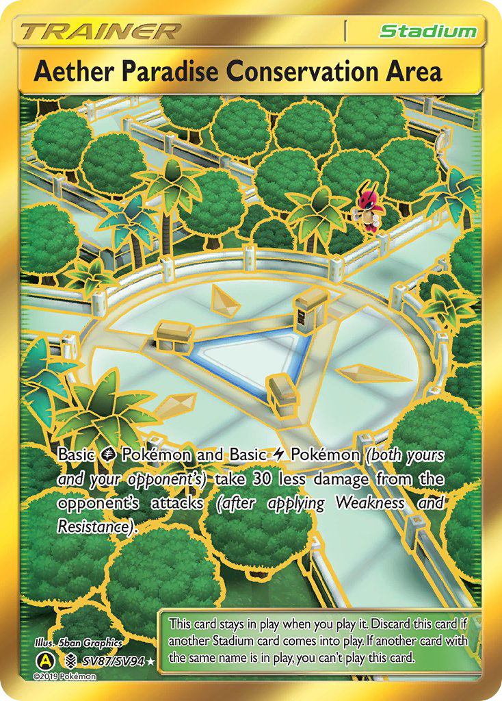 Aether Paradise Conservation Area (SV87/SV94) [Sun & Moon: Hidden Fates - Shiny Vault] | GnG Games