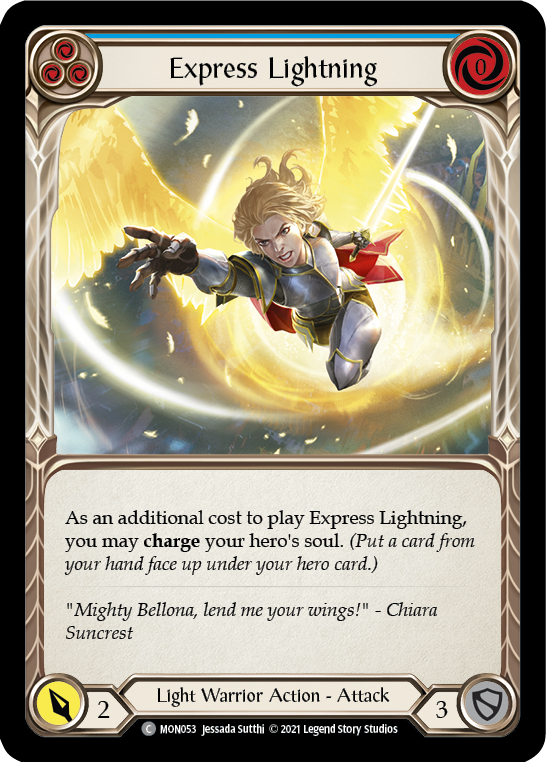 Express Lightning (Blue) [MON053] 1st Edition Normal | GnG Games