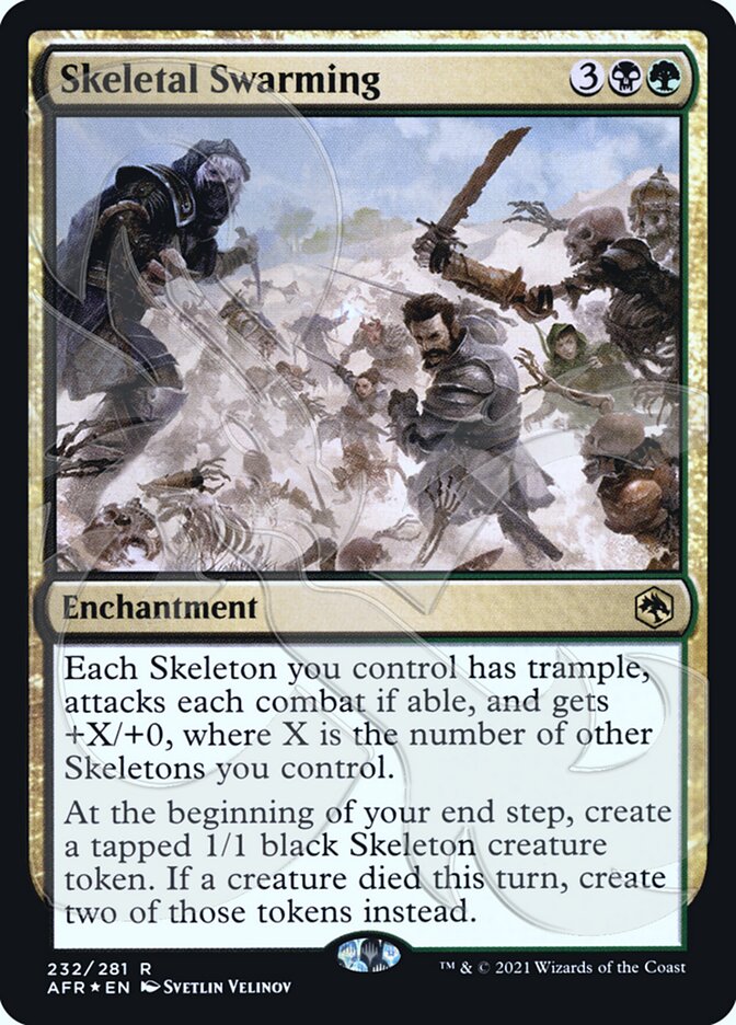 Skeletal Swarming (Ampersand Promo) [Dungeons & Dragons: Adventures in the Forgotten Realms Promos] | GnG Games
