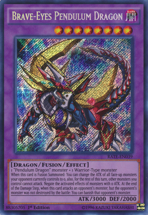 Brave-Eyes Pendulum Dragon [RATE-EN039] Secret Rare | GnG Games