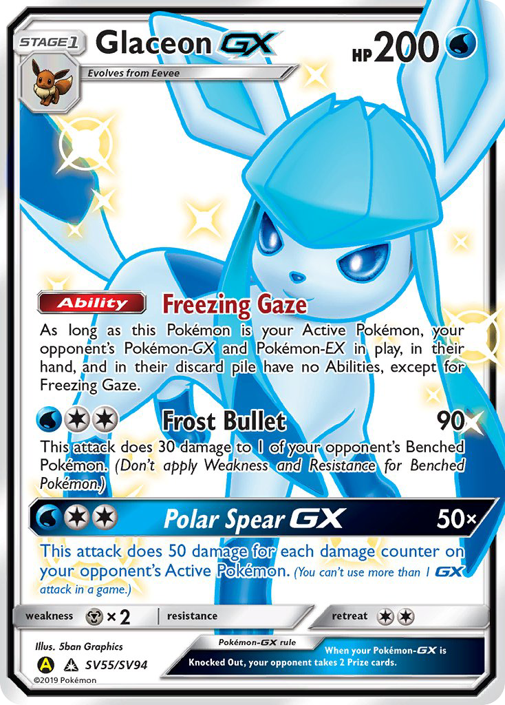 Glaceon GX (SV55/SV94) [Sun & Moon: Hidden Fates - Shiny Vault] | GnG Games