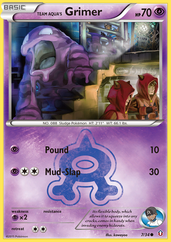 Team Aqua's Grimer (7/34) [XY: Double Crisis] | GnG Games