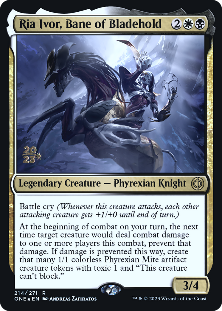 Ria Ivor, Bane of Bladehold [Phyrexia: All Will Be One Prerelease Promos] | GnG Games