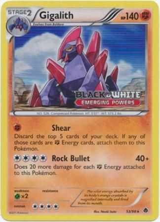 Gigalith (53/98) (Prerelease Promo) [Black & White: Black Star Promos] | GnG Games