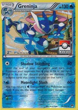 Greninja (40/122) (League Promo 2nd Place) [XY: BREAKpoint] | GnG Games