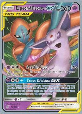 Espeon & Deoxys GX (72/236) (Perfection - Henry Brand) [World Championships 2019] | GnG Games