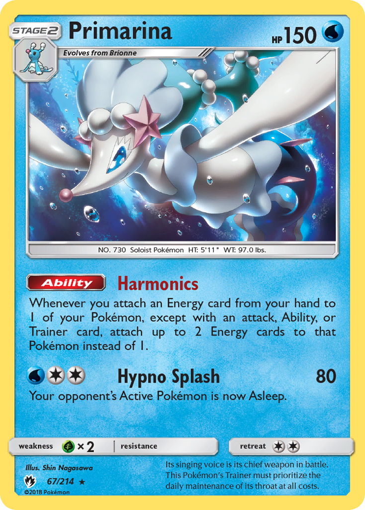 Primarina (67/214) [Sun & Moon: Lost Thunder] | GnG Games