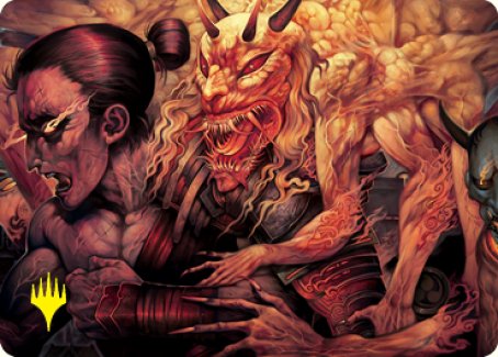 Gift of Wrath Art Card (Gold-Stamped Signature) [Kamigawa: Neon Dynasty Art Series] | GnG Games