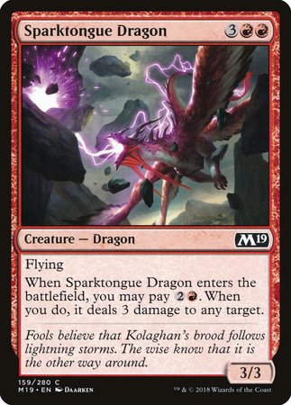 Sparktongue Dragon [Core Set 2019] | GnG Games