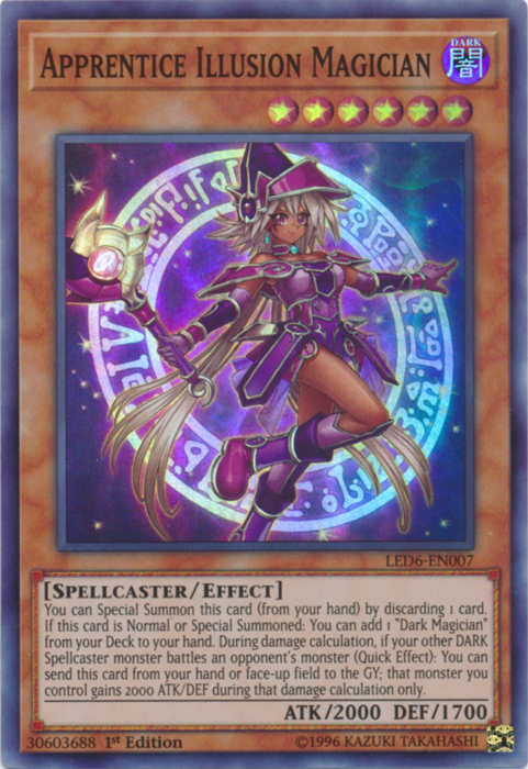 Apprentice Illusion Magician [LED6-EN007] Super Rare | GnG Games