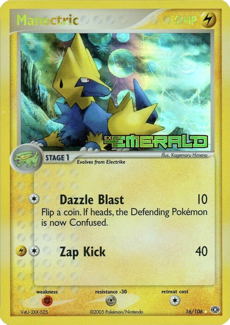 Manectric (16/106) (Stamped) [EX: Emerald] | GnG Games