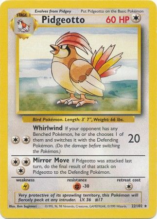 Pidgeotto (22/102) [Base Set Unlimited] | GnG Games