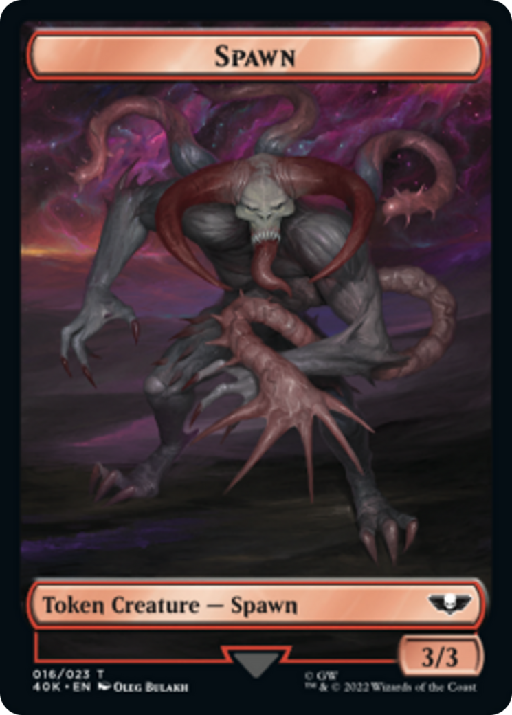 Spawn // Astartes Warrior (Surge Foil) [Universes Beyond: Warhammer 40,000 Tokens] | GnG Games