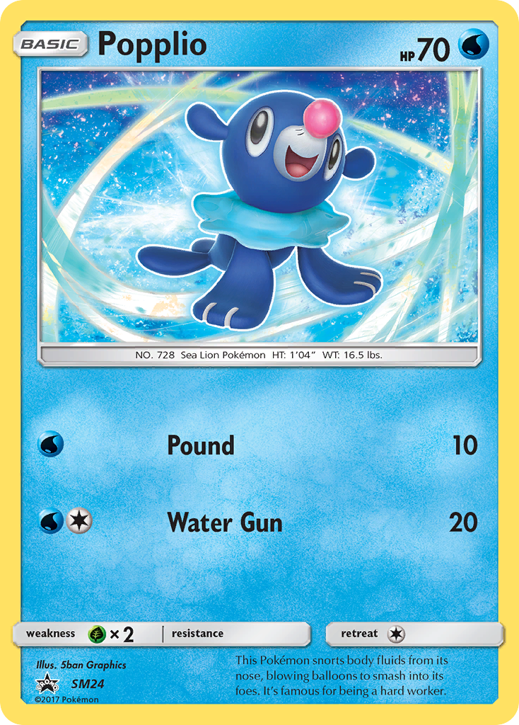 Popplio (SM24) [Sun & Moon: Black Star Promos] | GnG Games