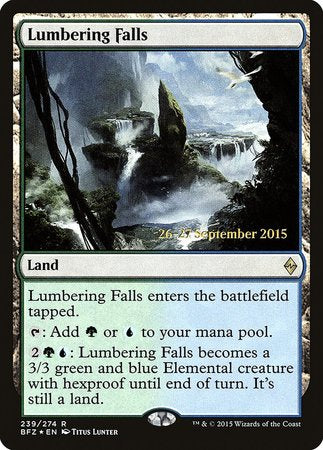 Lumbering Falls [Battle for Zendikar Promos] | GnG Games