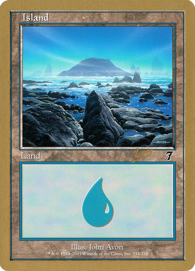 Island (rl334) (Raphael Levy) [World Championship Decks 2002] | GnG Games