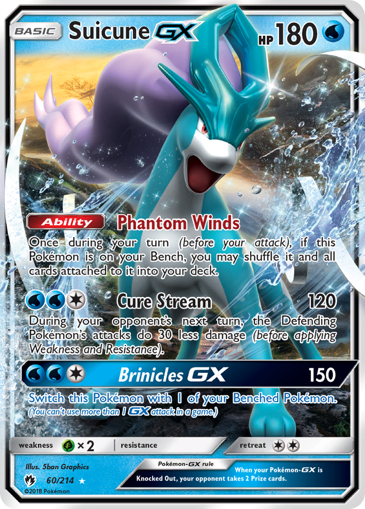 Suicune GX (60/214) [Sun & Moon: Lost Thunder] | GnG Games