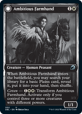 Ambitious Farmhand // Seasoned Cathar [Innistrad: Double Feature] | GnG Games