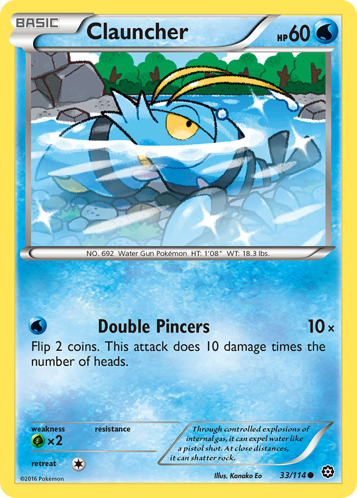 Clauncher (33/114) [XY: Steam Siege] | GnG Games