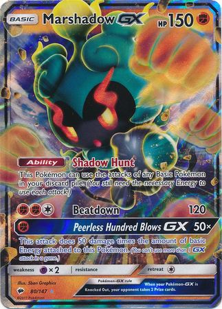 Marshadow GX (80/147) (Jumbo Card) [Sun & Moon: Burning Shadows] | GnG Games