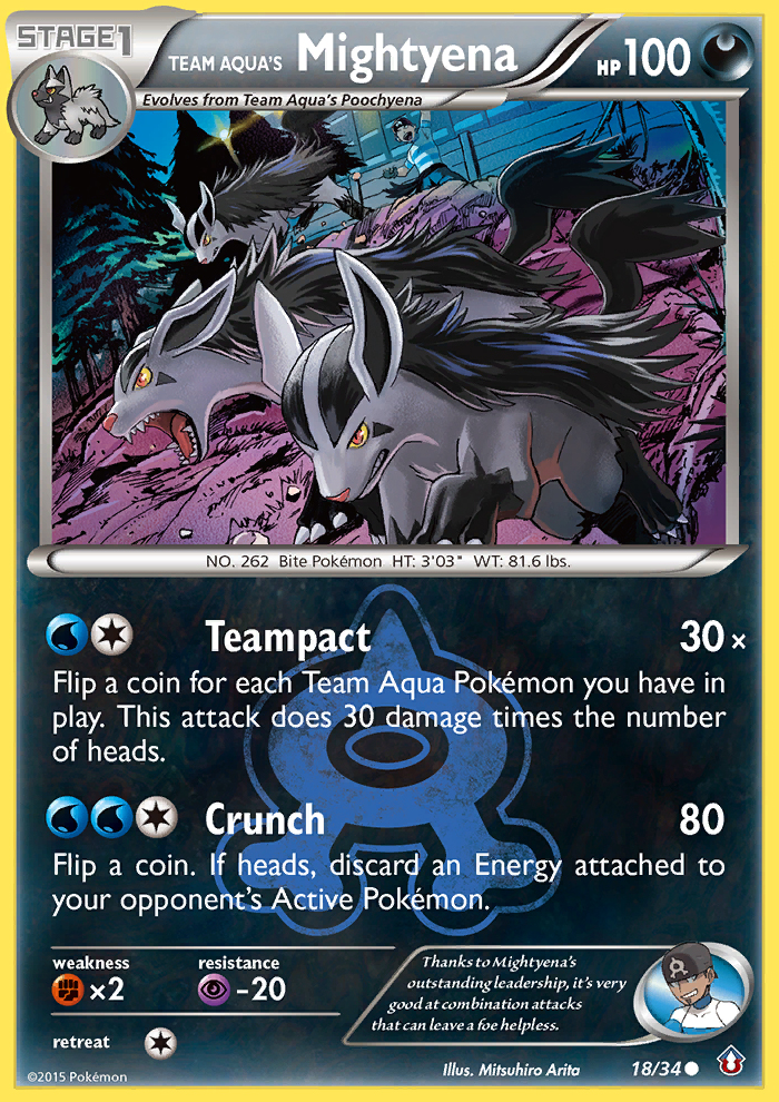 Team Aqua's Mightyena (18/34) [XY: Double Crisis] | GnG Games