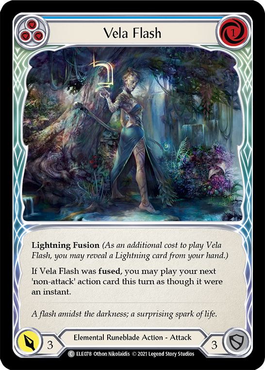 Vela Flash (Blue) [ELE078] (Tales of Aria)  1st Edition Normal | GnG Games