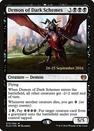 Demon of Dark Schemes [Kaladesh Promos] | GnG Games