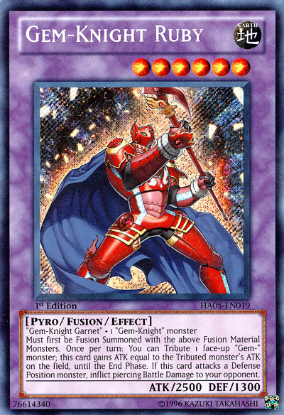 Gem-Knight Ruby [HA05-EN019] Secret Rare | GnG Games