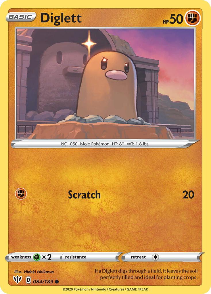 Diglett (084/189) [Sword & Shield: Darkness Ablaze] | GnG Games