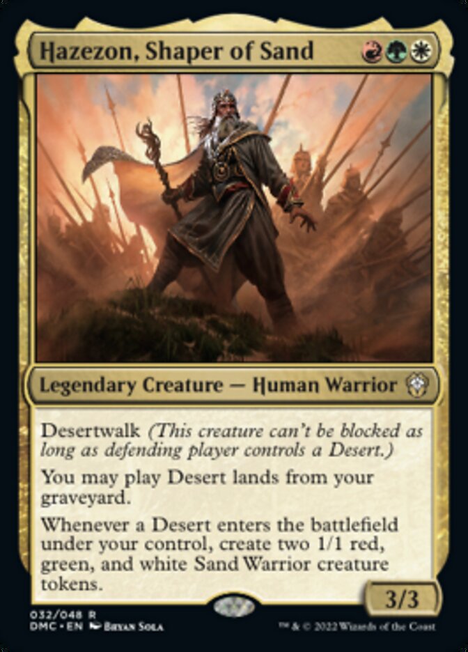 Hazezon, Shaper of Sand [Dominaria United Commander] | GnG Games