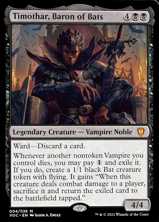 Timothar, Baron of Bats [Innistrad: Crimson Vow Commander] | GnG Games