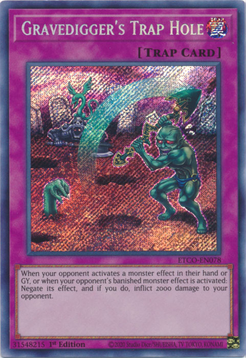 Gravedigger's Trap Hole [ETCO-EN078] Secret Rare | GnG Games