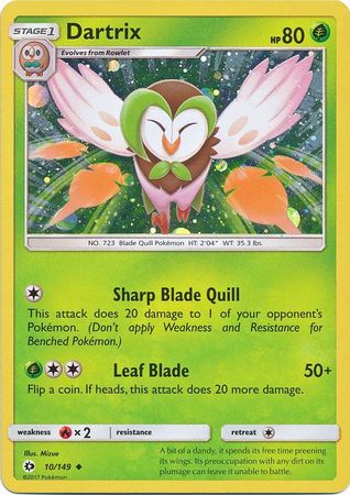 Dartrix (10/149) (Cosmos Holo) [Sun & Moon: Base Set] | GnG Games