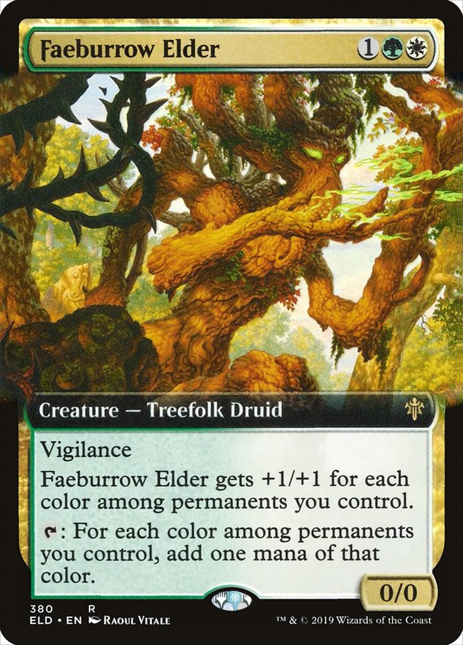 Faeburrow Elder (Extended Art) [Throne of Eldraine] | GnG Games