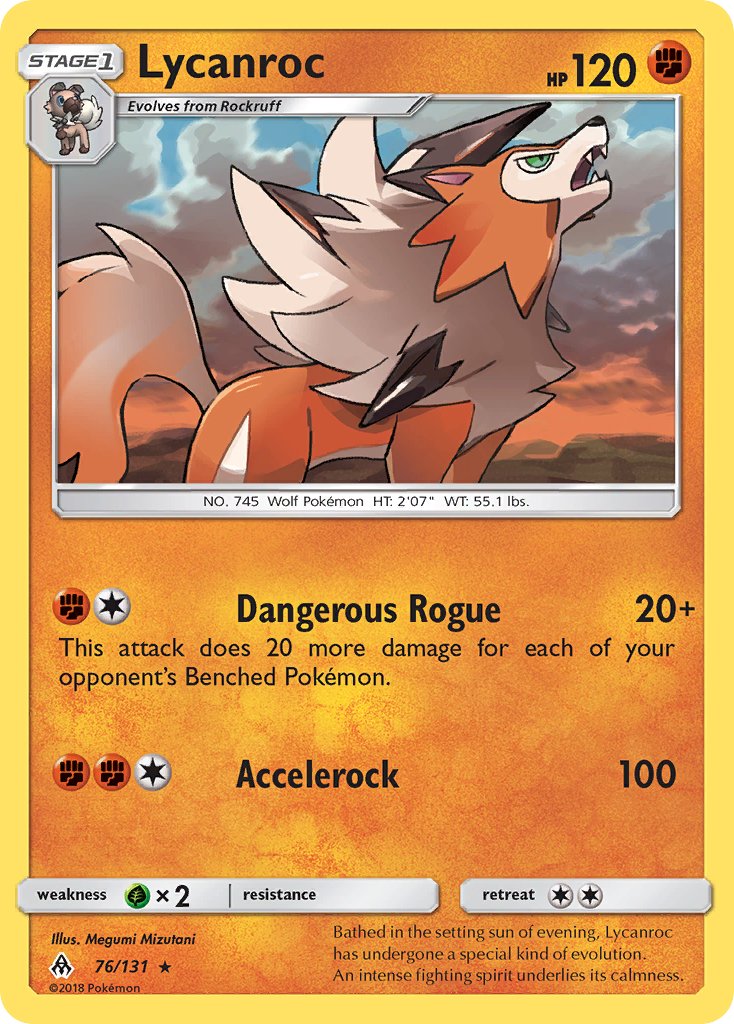 Lycanroc (76/133) (Theme Deck Exclusive) [Sun & Moon: Forbidden Light] | GnG Games