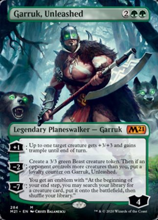 Garruk, Unleashed (Borderless) [Core Set 2021] | GnG Games