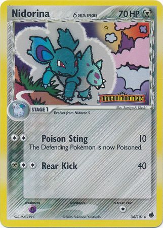 Nidorina (34/101) (Delta Species) (Stamped) [EX: Dragon Frontiers] | GnG Games