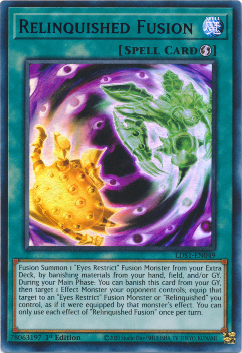 Relinquished Fusion (Blue) [LDS1-EN049] Ultra Rare | GnG Games