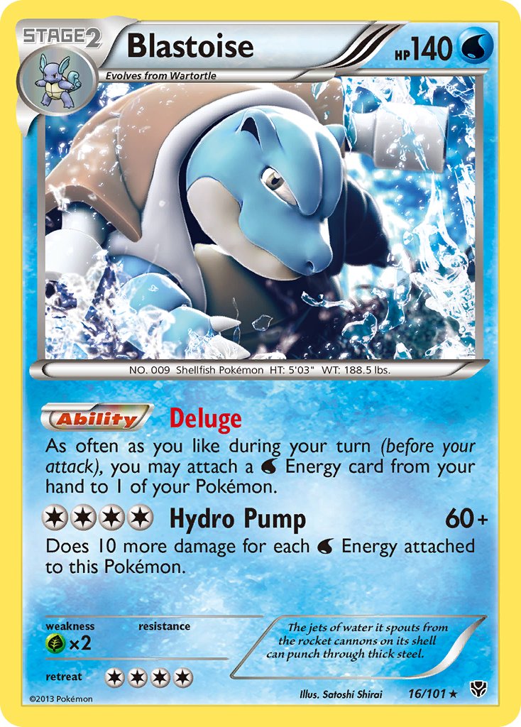 Blastoise (16/101) (Cosmos Holo) (Blister Exclusive) [Black & White: Plasma Blast] | GnG Games