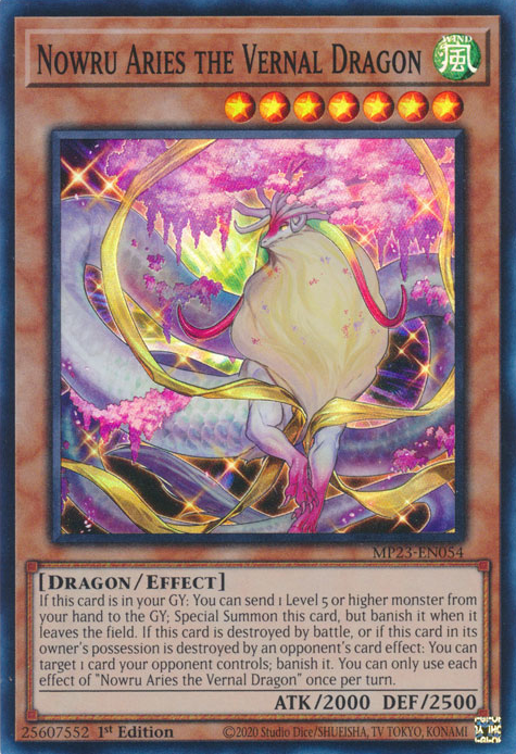 Nowru Aries the Vernal Dragon [MP23-EN054] Super Rare | GnG Games