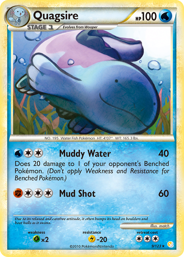 Quagsire (9/123) [HeartGold & SoulSilver: Base Set] | GnG Games