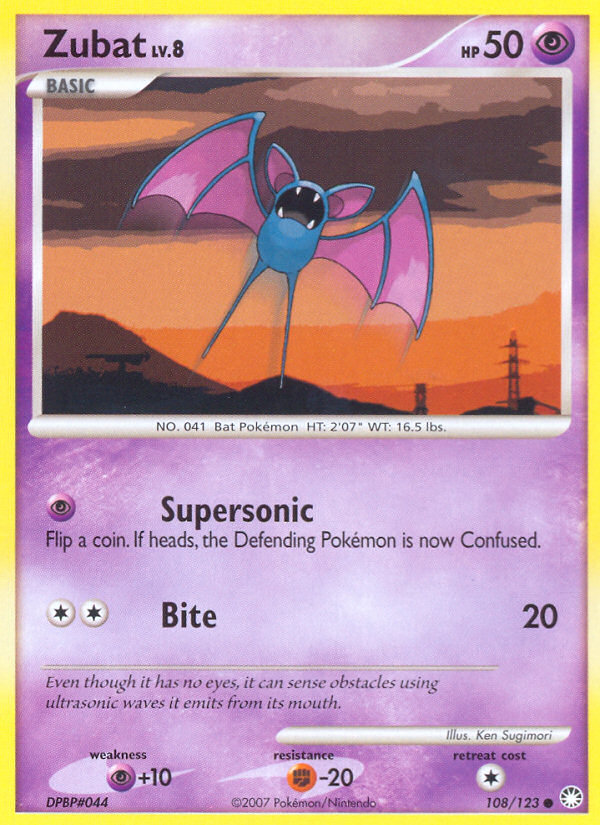 Zubat (108/123) [Diamond & Pearl: Mysterious Treasures] | GnG Games