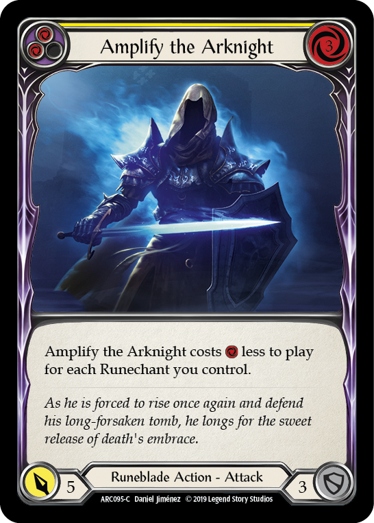 Amplify the Arknight (Yellow) [ARC095-C] 1st Edition Rainbow Foil | GnG Games