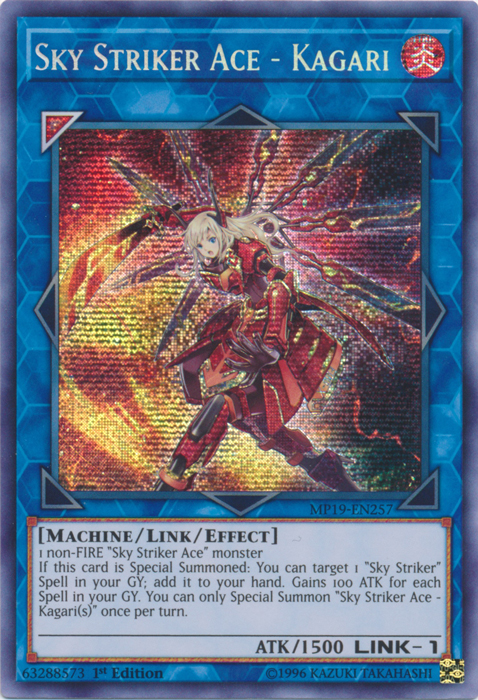 Sky Striker Ace - Kagari [MP19-EN257] Prismatic Secret Rare | GnG Games